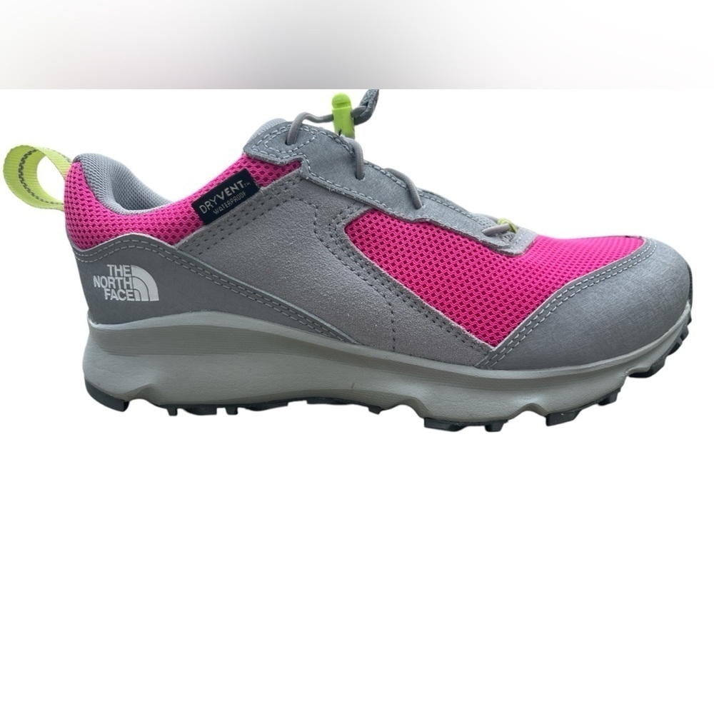 The North Face Junior Hedgehog Hiker II Waterproof Youth Hiking Boot Pink/Gray - Picture 2 of 6